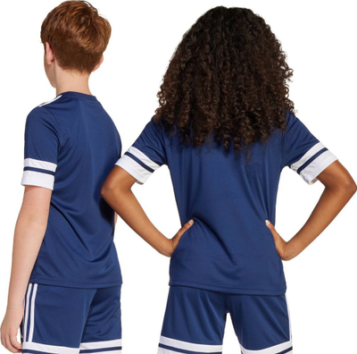 Bluzë sportive adidas Squadra 25 Jr JJ0053, për kalamaj, poliestër, e bardhë