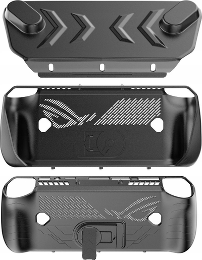 Set mbrojtës 5 në 1 JYS për konzollën Asus ROG Ally X, case, mbulesë ekrani, i zi