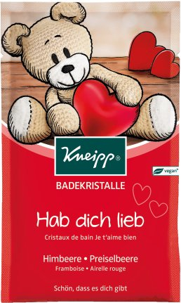 Kripë banje Kneipp Hab Dich Lieb, 60g, aromë mjedër dhe boronicë e kuqe