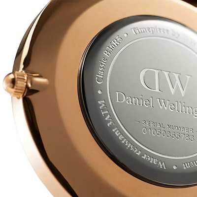 Orë për meshkuj Daniel Wellington Classic 40 St Mawes RG Black DW00100124, e kaftë