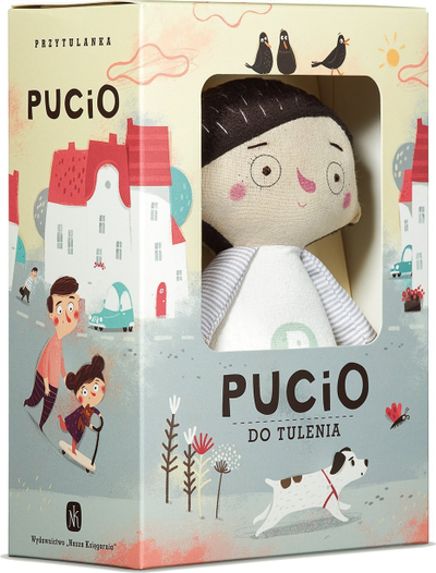 Lodër pelushi Pucio for Hugging, e butë, e përshtatshme për përqafim, shumëngjyrëshe