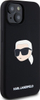 Kapak telefoni Karl Lagerfeld KLHMP15SSKHPPLK, për iPhone 15 6.1", hardcase silikon, i zi