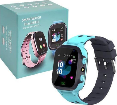 Smartwatch për fëmijë Denmen Kids, GPS, slot SIM, blu