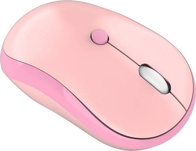 Mouse wireless Mofii M5DM, Bluetooth, i heshtur, rozë