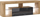 Komodë TV Everest Hugo, 140 cm, LED, Wotan Oak me front të zi me shkëlqim