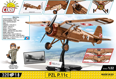 Set ndërtimi COBI Plz P-11C, 320 pjesë, shkalla 1:32