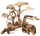 Dekor akuaresor TerraNatura Sunken Bonsai Tree No. 59, 60x40 cm, kafe natyrale