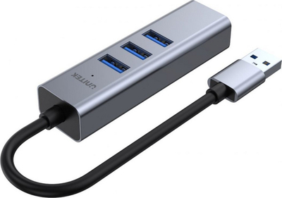 HUB Unitek (H1906A), 1 x RJ-45, 3 x USB - A 3.0