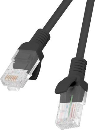 Kabllo Lanberg Patchcord, Cat5e, e pambrojtur, 0.25 m, e zezë