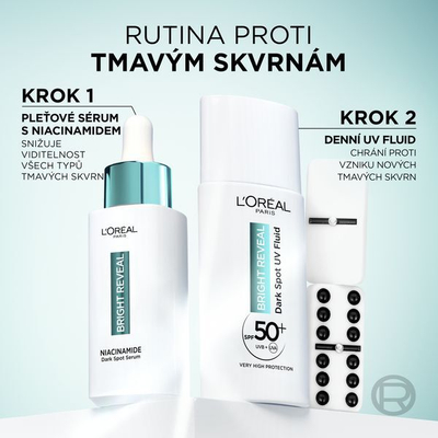 Serum kundër njollave të errëta L´Oréal Paris Bright Reveal me Niacinamide, 30 ml