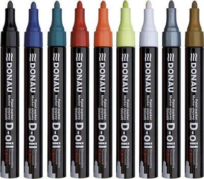 Marker permanent Donau D-Oil, i kaltër i errët