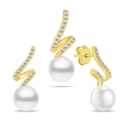Set Pendant dhe vathë për femra Brilio Silver SET269Y