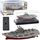 Anije lufte me pult Military Ship RC, 15cm, 2.4GHz, gri argjendi