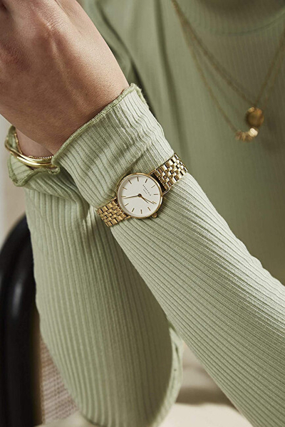 Orë për femra Rosefield The Small Edit White Steel Gold 26WSG-267, e artë