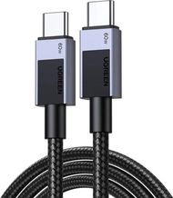Kabllo USB-C në USB-C Ugreen L524, 0.5m, 60W PD, gri