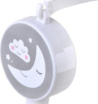 Karusel mekanik për bebe Rainbow ZA4319, me muzikë, varëse pelushi, shumëngjyrësh