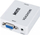 Adapter AV LechPol KOM0846, HDMI në VGA dhe Jack 3.5 mm, i bardhë