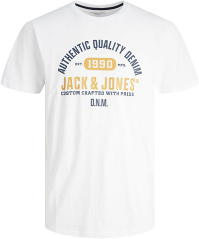 Maicë Jack & Jones JJSTAMP Regular Fit, e bardhë