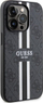 Kapak telefoni Guess 4G Printed Stripes MagSafe për iPhone 14 Pro, TPU PC, i zi