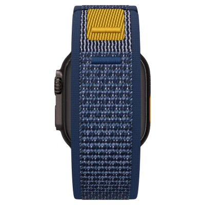 Rrip për orë inteligjente Spigen Athlex Air për Apple Watch 44mm, material sportiv, mbyllje me ngjitës, blu navy
