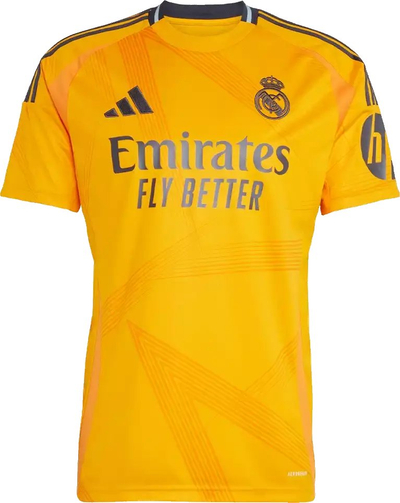 Fanellë futbolli adidas Real Madrid Away 2024/25, AEROREADY, poliester i ricikluar, portokalli