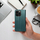Kapak libër OEM SMART MAGNETO për iPhone 17 Pro, kožë, jeshile e errët