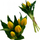 Buqetë lulesh artificiale SASKA Gift and Decor, 5 tulipanë silikon, 28 cm, të verdhë