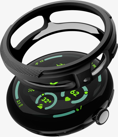 Mbulesë ore inteligjente Spigen Liquid Air me stand, për Google Pixel Watch 4 41mm, matte, e zezë
