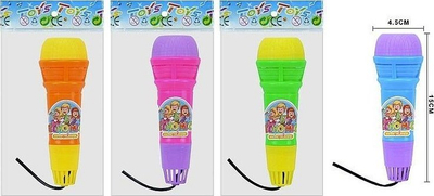 Lodër mikrofon Echo Microphone 2M, efekt jehone, pa bateri, ngjyra nga më të ndryshmet