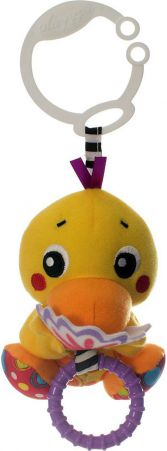 Lodër varëse për bebe Playgro Hanging Duck, me zile, për karrocë, shumëngjyrëshe