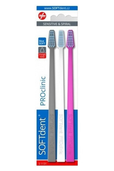 Set furça për dhëmbë SOFTdent PROclinic, 3 copa