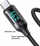 Kabllo USB Usams U78, USB-A me USB-C, 1.2 m, e bardhë