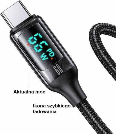 Kabllo USB Usams U78, USB-A me USB-C, 1.2 m, e bardhë