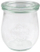 [OUTLET] Set kavanozë qelqi Westmark Mini Tulip, 220 ml, 6 copë, transparent