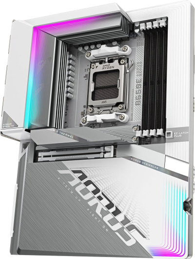 Pllakë amë Gigabyte B650E AORUS STEALTH ICE, ATX, DDR5, AMD EXPO, Wi-Fi 7, e bardhë