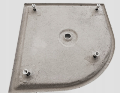 Pllakë dushi Cersanit Tako Slim, 90x90 cm, profil 4 cm, e zezë