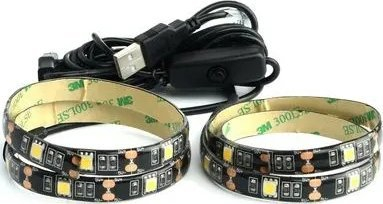 Shirit LED për TV Retlux RLS 101, 30 LED, USB, dritë e bardhë e ftohtë