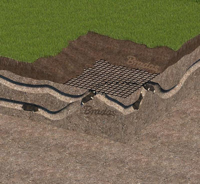 Rrjetë kopshti Bradas Uninet, 1m x 100m, 40g/m2, e zezë