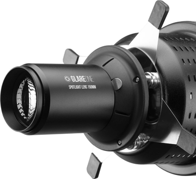 Леќа за проекција GlareOne Spotlight 150mm, за Snoot Base, метална