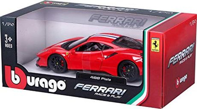Maketi veturë Bburago Ferrari 488 Pista, 1:24, metal, e kuqe