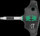 Çelës ratchet Wera Series 400, 1/4", 45mm, i zi jeshil