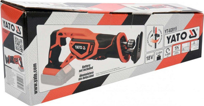 Sharje reciproke YATO YT-82815, 18V, pa bateri, portokalli e zezë