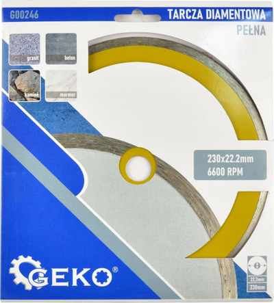 Disk diamanti Full Diamond Disc 230mm, vrimë 22.2mm, i argjendtë