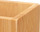 Kupë furçe dhëmbësh Berilo, katrore, bambu, 6.8 x 6.8 x 9.7 cm, kafe