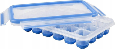 Kuti kube akulli EMSA Clip and Close 514549, 24 kube, plastike, blu transparente