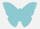 Grirës letre dekorativ Butterfly 3.8cm, formë fluture, me ngjyra të përziera