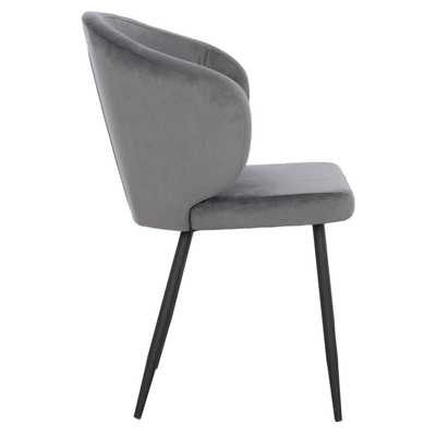 Kolltuk Jiya velvet + këmbë metal 60×60×85 cm (HM8728.01)