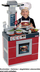 Kuzhinë lodër Miele Small Kitchen, me furrë dhe lavaman, me aksesorë, e kuqe