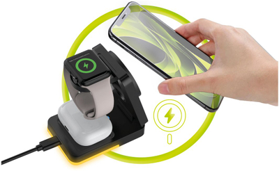Karikues pa tel Mobile Origin 3in1 PW28, palosës, me dritë LED, i zi