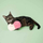 Играчка за мачки Coockoo Plush Chill Pill, плюш со catnip, розова и бела